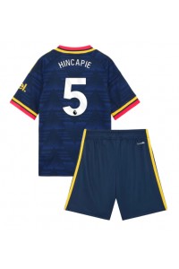 Arsenal Piero Hincapie #5 Babyklær Borte Fotballdrakt til barn 2026-27 Korte ermer (+ Korte bukser)